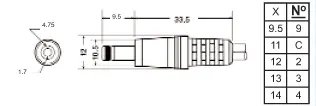 GLOBTEK G-EJ3 Female plug