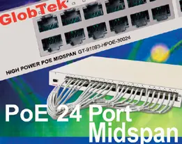 Power over Ethernet 24 Port Midspan